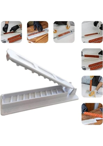 Adet Kebap Makinesi Barbekü Et Şiş Makinesi Kebap Pres Makinesi Barbekü Mutfak Izgara Aksesuarları Için Yeniden Kullanılabilir, Yeşil (Yurt Dışından) indirimleri