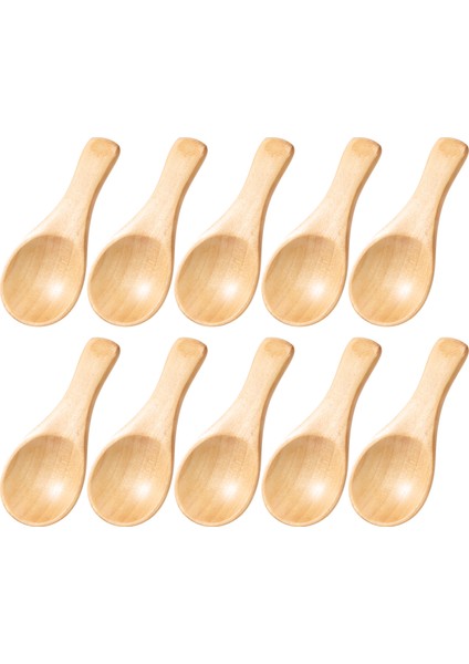 Kısa Saplı 10 Paket Küçük Ahşap Kaşık, Reçel, Baharat, Sos, Baharat, Şeker, Bal, Kahve, Çay, Hardal, Dondurma, Süt Tozu Gibi Küçük Kavanozlara Uygun (Yurt Dışından) modelleri