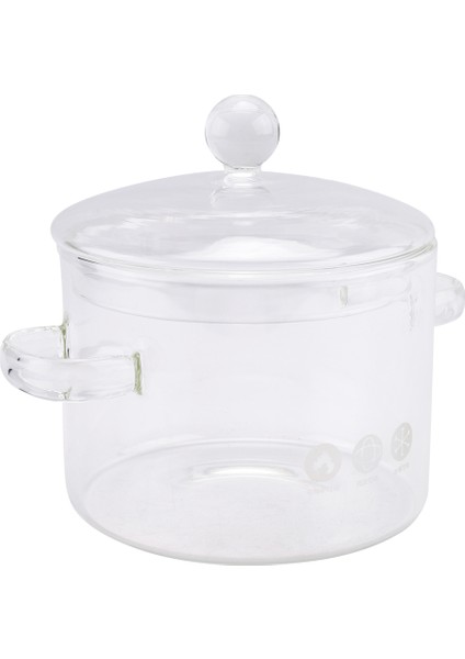 Kapaklı Cam Tencere, Kapaklı ve Saplı Ocak Üstü Pişirme Tenceresi, Kısık Ateş Tencere, Şeffaf Çorba Tenceresi, Yüksek Borosilikat 1400ML (Yurt Dışından) modelleri