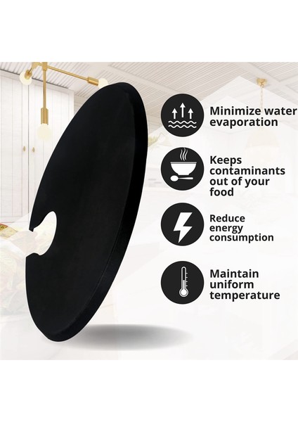 Adet Silikon Kapak - 10,5 Inç'e Kadar Tencerelere Uyar - Anova Culinary Sous Vide Hassas Pişirici Siyah ile Uyumlu (Yurt Dışından) fiyatları