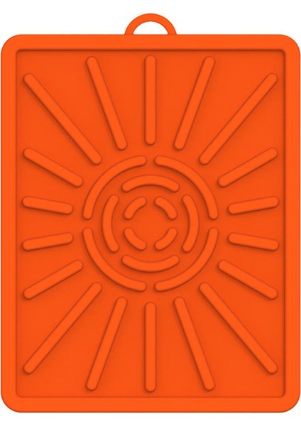 Izgara Matı, Yan Raf Matı, Açık Hava Izgarası Mutfak Tezgahı Için Silikon Izgara Pedi, Barbekü Izgara Matları (1 Paket, Turuncu) (Yurt Dışından)