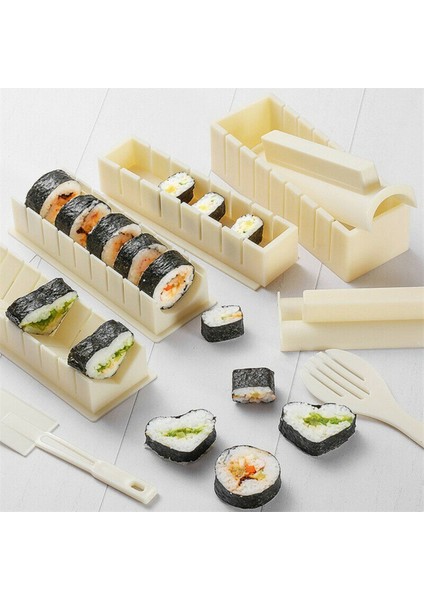 Suşi Yapıcı Pirinç Kalıbı Japon Kek Kalıbı Çok Fonksiyonlu Kalıp Suşi Yapım Seti Yuvarlak Suşi Kalıbı C (Yurt Dışından) fırsatları