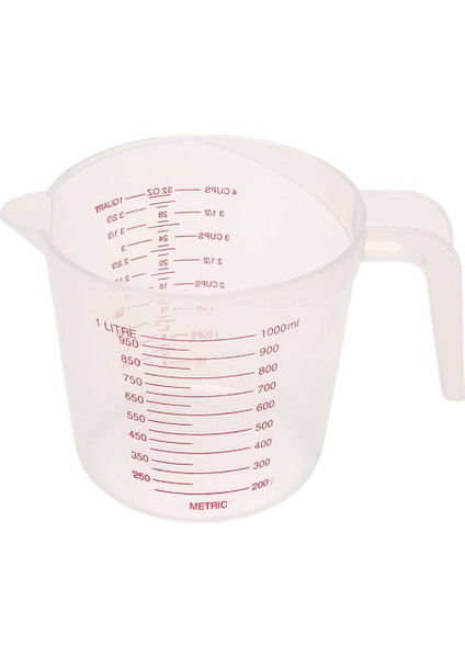 1000 ml Ölçü Kabı Pişirme Aleti Mutfak Aleti Yüksek Kaliteli Plastik Ölçü Kabı Ölçekli Alet Kabı (Yurt Dışından)