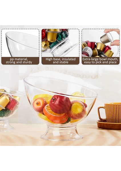 Adet Şeffaf Kahve Kapsülü Tutucu Plastik Kahve Kapsülü Kabı Krema Tutucu Kahve Saklama Salata Kasesi Şekerleme Kabı (Yurt Dışından) modelleri