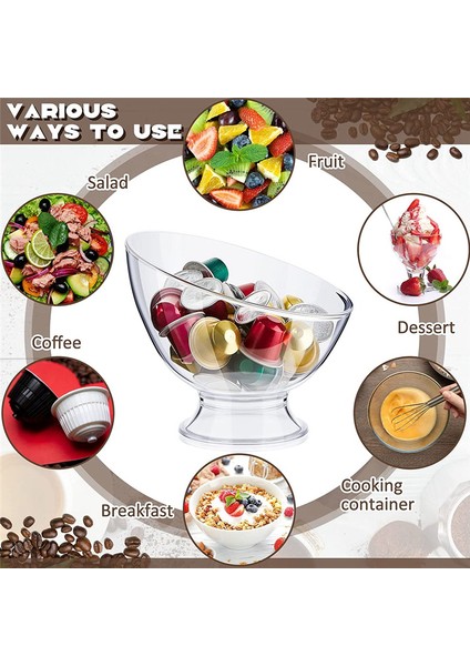 Adet Şeffaf Kahve Kapsülü Tutucu Plastik Kahve Kapsülü Kabı Krema Tutucu Kahve Saklama Salata Kasesi Şekerleme Kabı (Yurt Dışından) fırsatları