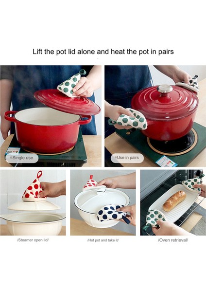 Mutfak Haşlanmaya Karşı Üçgen Tencere Sapı Kapağı Isı Yalıtım Eldiveni Sevimli Kumaş Tencere Kapağı Tencere Kılıfı Kırmızı (Yurt Dışından) fiyatları