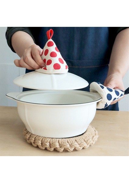 Mutfak Haşlanmaya Karşı Üçgen Tencere Sapı Kapağı Isı Yalıtım Eldiveni Sevimli Kumaş Tencere Kapağı Tencere Kılıfı Kırmızı (Yurt Dışından) indirimleri