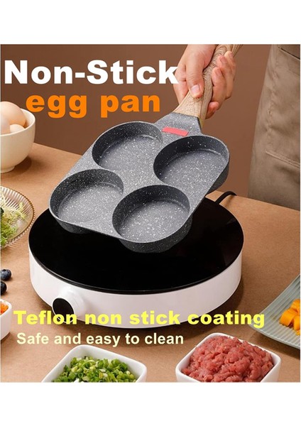 Bardaklık Yumurta Tavası Yapışmaz ve Sağlıklı Granit Yumurta Kızartma Tavası Yumurta, Krep, Plett Krep-A Için Çok Yönlü Kahvaltı Tavası (Yurt Dışından) indirimleri