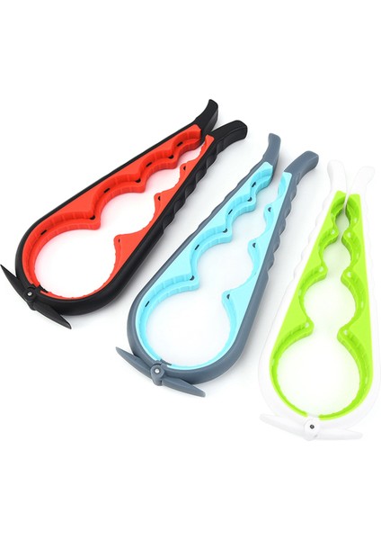 Konserve Açacağı Çok Fonksiyonlu 4'ü 1 Arada Içecek Şişesi Açacağı Kapağı Bükücü Dört Pozisyonlu Konserve Açacağı Kaymaz Kapak Bükücü (Yurt Dışından)