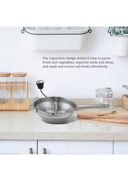 Sebze, Domates ve Yaratıcı Ev Mutfak Aletlerinden Püre Veya Çorba Yapmak Için Mükemmel Paslanmaz Çelik Döner Gıda Değirmeni (Yurt Dışından) indirimleri