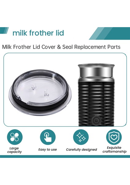 Nespresso Aeroccino 3 3r 3593 ve 3594 Süt Köpürtücü Makineleri Için Süt Köpürtücü Kapağı ve Contası Yedek Parçaları (Yurt Dışından) indirimleri