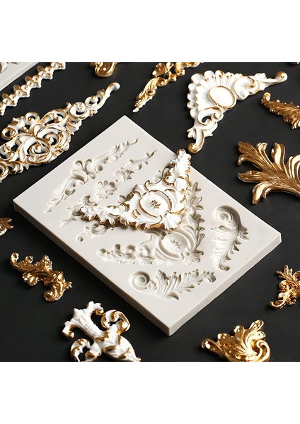 Paket Barok Silikon Kalıplar, Kaydırma Silikon Barok Kalıp Kil Kalıpları, Fondan Kalıpları, Bordür Fondan Kalıbı Düğün (Yurt Dışından) fiyatları