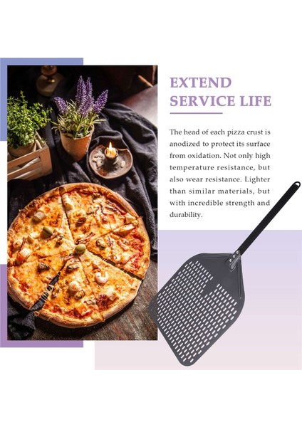 Uzun Saplı 14 Inç Alüminyum Pizza Küreği, Hamur Aletleri, Aksesuarlar, Pizza Spatulası, Kek Pişirme ve Döner Aleti (Yurt Dışından) fırsatları