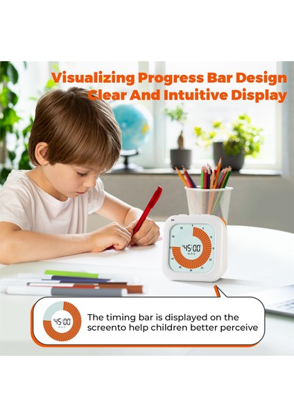 Çocuklar Için Görsel Zamanlayıcı, 3 Alarm Modlu 60 Dakikalık Dijital Çocuk Zamanlayıcısı, Zaman Yönetimi Aracı (Yurt Dışından) modelleri