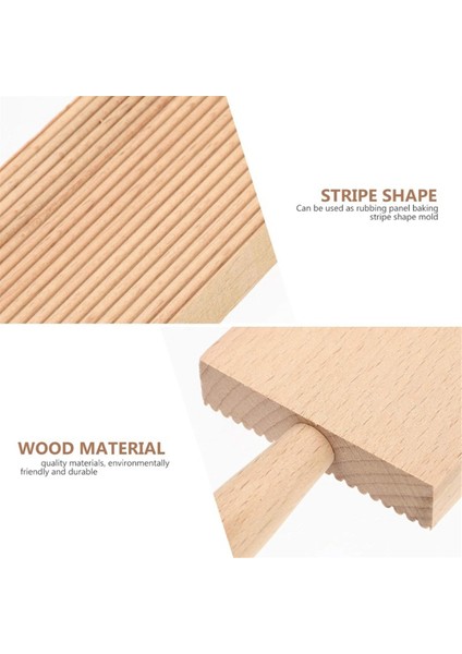 Makarna Yapma Tahtası, Gnocchi Tahtası, Kayın Ağacı Gnocchi Tahtası, Makarna ve Kültürlü Tereyağı Için Hamur Kazıyıcı, B (Yurt Dışından)