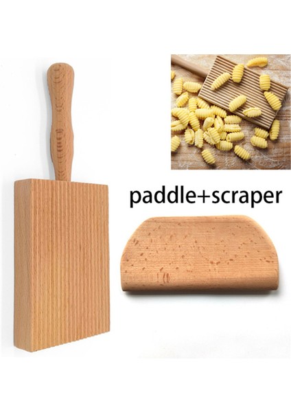 Makarna Yapma Tahtası, Gnocchi Tahtası, Kayın Ağacı Gnocchi Tahtası, Makarna ve Kültürlü Tereyağı Için Hamur Kazıyıcı, B (Yurt Dışından) fırsatları