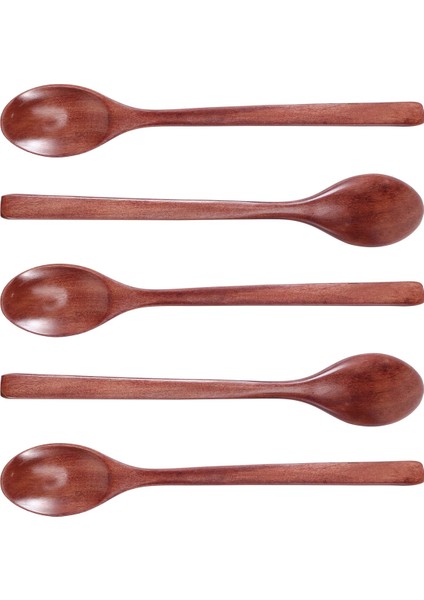 Kaşıklar Ahşap Çorba Kaşığı 5 Parça Çevre Dostu Sofra Takımı Doğal Elips Ahşap Kepçe Kaşık Seti Yemek, Karıştırma, Sofra Takımı, Kahve, Çay, Tatlı ve Kılıflı (Yurt Dışından) fiyatları