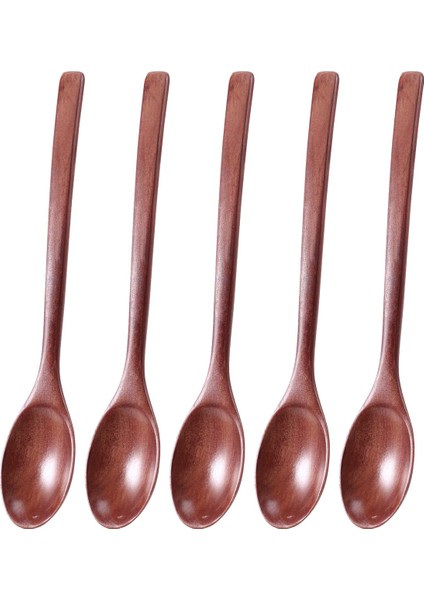 Kaşıklar Ahşap Çorba Kaşığı 5 Parça Çevre Dostu Sofra Takımı Doğal Elips Ahşap Kepçe Kaşık Seti Yemek, Karıştırma, Sofra Takımı, Kahve, Çay, Tatlı ve Kılıflı (Yurt Dışından) modelleri