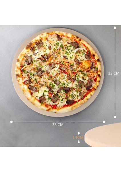 13 Inç Pizza Pişirme Araçları Fırın ve Barbekü Izgara Pişirme Levhası Mutfak Ekmek Tepsisi Destek Çerçevesi ile Ekstra Kalın Taş (Yurt Dışından) fiyatları