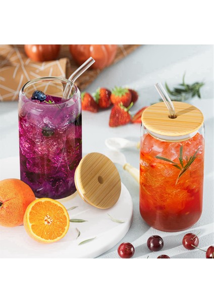 Parçalı Cam Seti, Kapaklı Kavanoz Şeklinde Cam, Pipet, Arkadaşlarınız ve Akrabalarınız Için Şık Bir Hediye (Yurt Dışından) indirimleri