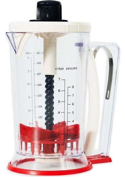 Hamur Karıştırıcı ve Dağıtıcı - Krep Hamur Dağıtıcı - Krep Dağıtıcı - Sıkma Saplı Hamur Dağıtıcı - 900 ml (Yurt Dışından)