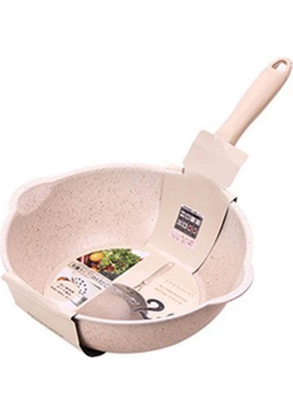 Kalın Tabanlı Taş Kızartma Tavası Çok Işlevli Yapışmaz Tavalar Derin Nuga Tencere Büyük Ağızlı Wok Tavası 20 cm (Yurt Dışından)