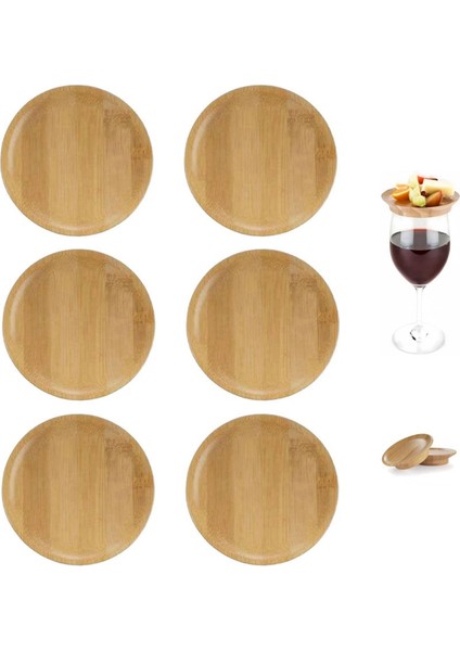 Adet Şarap Kadehi Üstü, 4 Inç Şarap Kadehi Üstü, Bambu Şarap Kadehi Üstü Bardak Altlıkları (Yurt Dışından) indirimleri