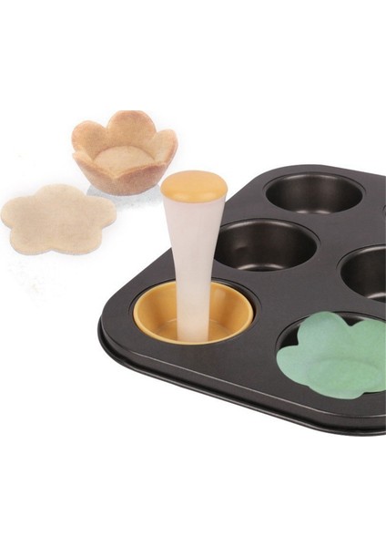 Tart Kabuğu Kalıbı Hamur Sıkıştırıcı Mini Tart Sıkıştırıcı Yuvarlak Tartlet/tart Kabuğu Yapıcı Pişirme Aracı (Yurt Dışından) fiyatları