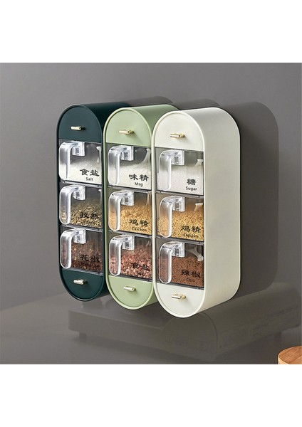 Baharat Kutusu Sos Kabı Sos Şişesi Biber Şeker Tuz Baharat Depolama Tankı Duvar B (Yurt Dışından) indirimleri