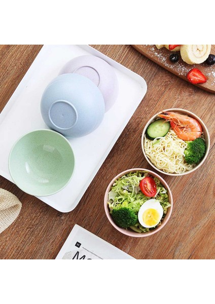 Adet 12 cm Tahıl Kasesi Buğday Samanı Kırılmaz Yeniden Kullanılabilir Kase Kase Çorba Kasesi Erişte Kabı Karıştırma Kaseleri (Yurt Dışından) indirimleri