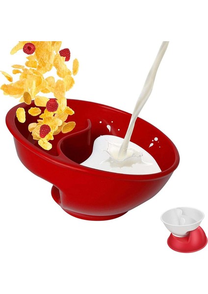 Bölmeli Tahıl Kasesi, Yoğurt, Süt, Meyve, Patates Kızartması ve Ketçap Için Yeniden Kullanılabilir Atıştırmalık ve Sos Kaseleri (Yurt Dışından) fiyatları