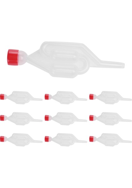 10'lu Paket S Şeklinde Hava Kilidi Ikili Kabarcık Grommet Tek Yönlü Egzoz Contası Vanası Mantarlı Bira Şarap Yapımı Tank Havalandırma Vanası (Yurt Dışından) fırsatları