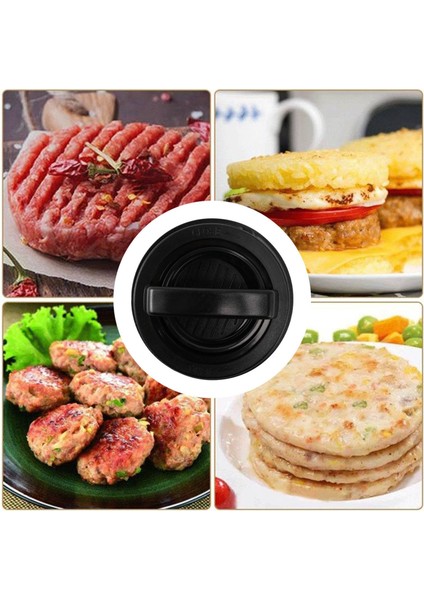 3'ü 1 Arada Burger Presi, 120 Parçalı Yapışmaz Burger Kağıdı Kaydırıcılı Köfte Doldurma Makinesi, Dana Burger Presi - Siyah (Yurt Dışından) fiyatları