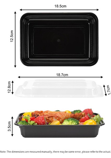 Tekrar Kullanılabilir Yemek Hazırlama Kapları Mikrodalgaya Uygun Gıda Saklama Kapları Kapaklı, Kutuya Konulabilir, Bulaşık Makinesinde Yıkanabilir ve Dondurucuda Kullanılabilir (Yurt Dışından) fiyatları