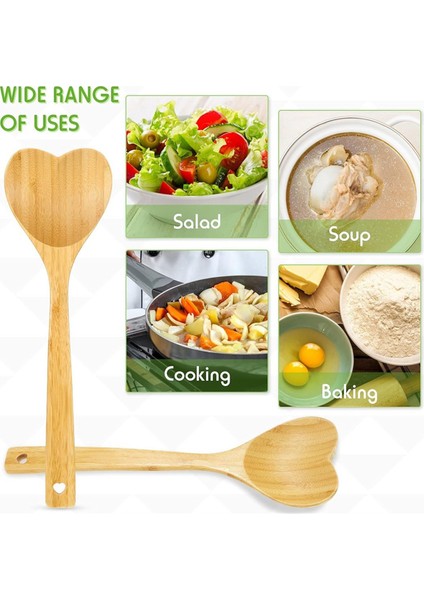 Kalp Şeklinde Bambu Kaşık - Üzerinde "aşk Kaşığı" Yazısı Bulunan Ahşap Servis Karıştırma Kaşığı - Benzersiz Hediye Fikri (Yurt Dışından) fiyatları