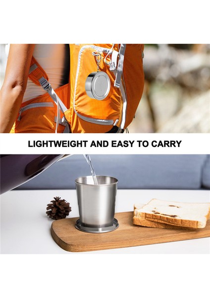 Katlanır Bardak Teleskopik Bardak Geri Çekilebilir Bardak Spor Yürüyüş Kamp 240ML Anahtarlık (Yurt Dışından) indirimleri