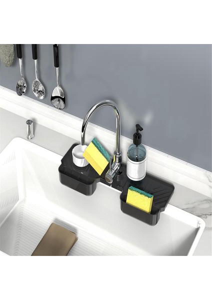 Mutfak Musluğu Emici Mat Lavabo Sıçrama Koruyucu Silikon Drenaj Kurutma Pedi Tezgah Koruma Tepsisi Yeşil (Yurt Dışından) fırsatları