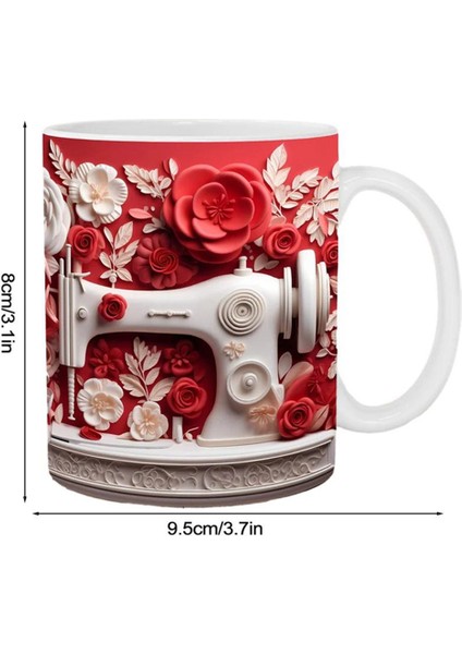 3D Dikiş Makinesi Boyalı Kupa Kahve Kupası Yaratıcı Çay Süt Kupaları Su Kupası Dikiş Severler Için Doğum Günü Noel Hediyeleri (Yurt Dışından) modelleri