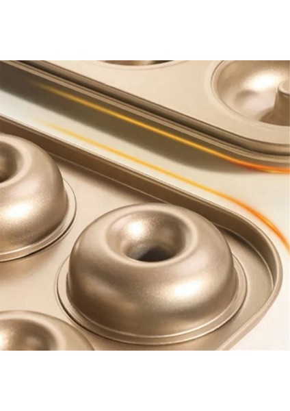 Delikli Donut Kek Kalıbı Dıy Çikolatalı Pasta Tatlı Kurabiye Muffin Pişirme Kalıbı El Yapımı Gereçler 9 Bardak Altın (Yurt Dışından) fırsatları