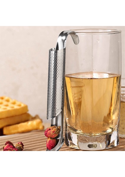 Paslanmaz Çelik Çay Difüzörü, Asma Kancalı Saplı Çay Borusu Çay Demleyici Ince Delikli Gevşek Çay Yaprağı Kahve (Yurt Dışından) indirimleri