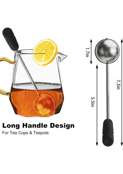 Uzun Saplı Bükme Çay Topu, 2 Adet Çay Topu Demliği, Çay Demliği, Yeniden Kullanılabilir Çay Demliği, Paslanmaz Çelik (Yurt Dışından) fiyatları