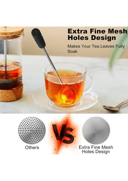 Uzun Saplı Bükme Çay Topu, 2 Adet Çay Topu Demliği, Çay Demliği, Yeniden Kullanılabilir Çay Demliği, Paslanmaz Çelik (Yurt Dışından) modelleri