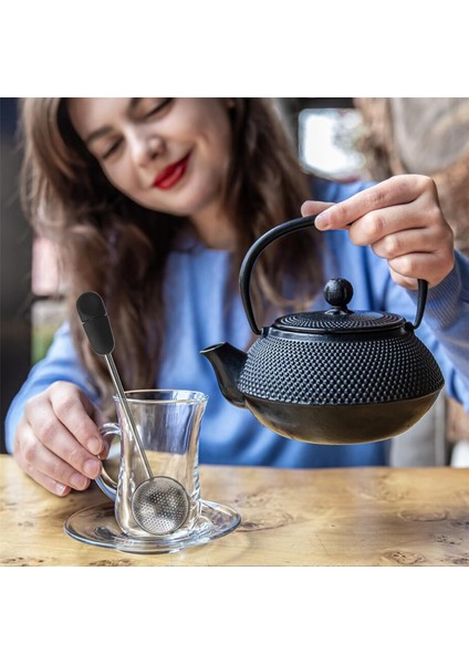 Uzun Saplı Bükme Çay Topu, 2 Adet Çay Topu Demliği, Çay Demliği, Yeniden Kullanılabilir Çay Demliği, Paslanmaz Çelik (Yurt Dışından) indirimleri