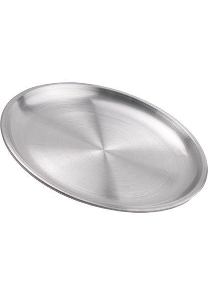 14 cm Paslanmaz Çelik Kemik Tükürük Kabı Gümüş Sığ Tepsi Metal Yemek Diski Yuvarlak Tabak Tatlı Sofra Takımı (Yurt Dışından)