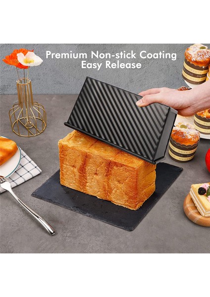 2'li Ekmek Kalıbı, Kapaklı Yapışmaz Ekmek Kalıbı, Karbon Çelik Ekmek Tost Kutusu Kalıbı, Fırın Kapları Için (Yurt Dışından) fırsatları