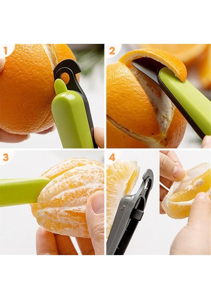 Çok Amaçlı Mutfak Meyve Soyma Aleti, Portakal Soyucu, Narenciye Soyucu, Kolay Açılır Narenciye, Greyfurt, Limon Yeşili (Yurt Dışından) modelleri