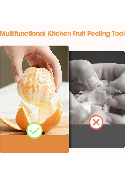Çok Amaçlı Mutfak Meyve Soyma Aleti, Portakal Soyucu, Narenciye Soyucu, Kolay Açılır Narenciye, Greyfurt, Limon Yeşili (Yurt Dışından) fırsatları