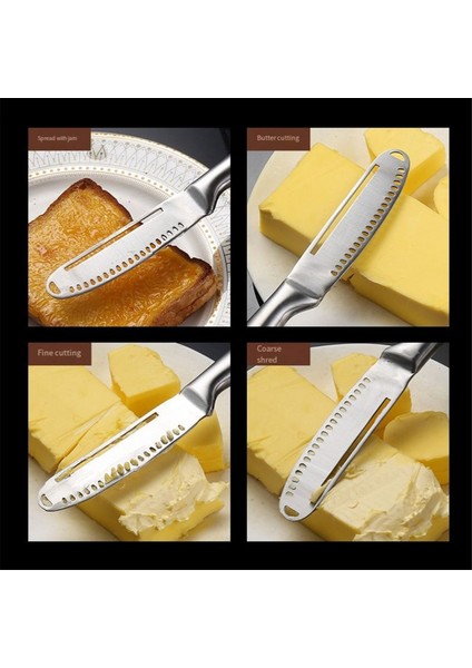 Tereyağı Bıçağı Delik Peynir Tatlı Bıçağı Paslanmaz Çelik Reçel Bıçağı Çatal Bıçak Takımı Tost Kremalı Ekmek Peynir Kesici Mutfak Aletleri (Yurt Dışından) fırsatları