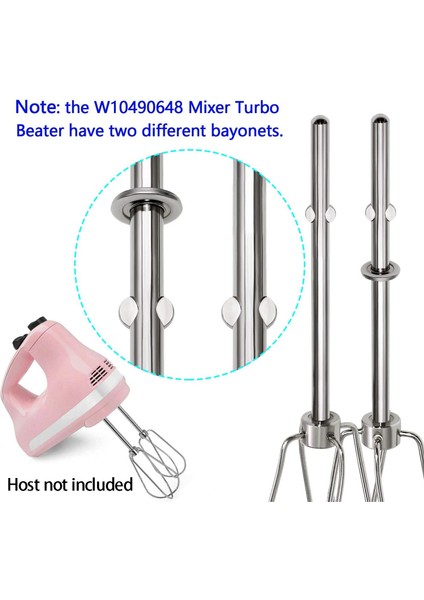 W10490648 Kitchenaid Mikser Yardımcısı Için El Mikseri Turbo Çırpıcılar Çorba, Smoothie, Milkshake, Yumurta Beyazı Karıştırma, 2 Adet (Yurt Dışından) indirimleri