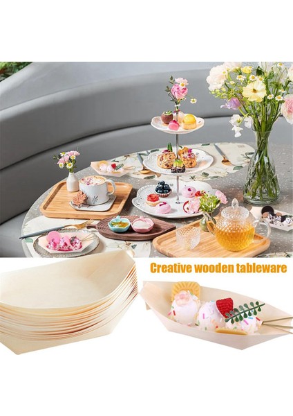 Set Yemek Kasesi, Cımbız ve Fırça ile Çam Ağacından Yapılmış 12 Cm/4 Inç Ahşap Kaseler, Tek Kullanımlık Sofra Takımı (Yurt Dışından) indirimleri